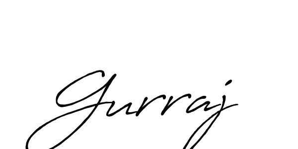 Make a beautiful signature design for name Gurraj. With this signature (Antro_Vectra_Bolder) style, you can create a handwritten signature for free. Gurraj signature style 7 images and pictures png