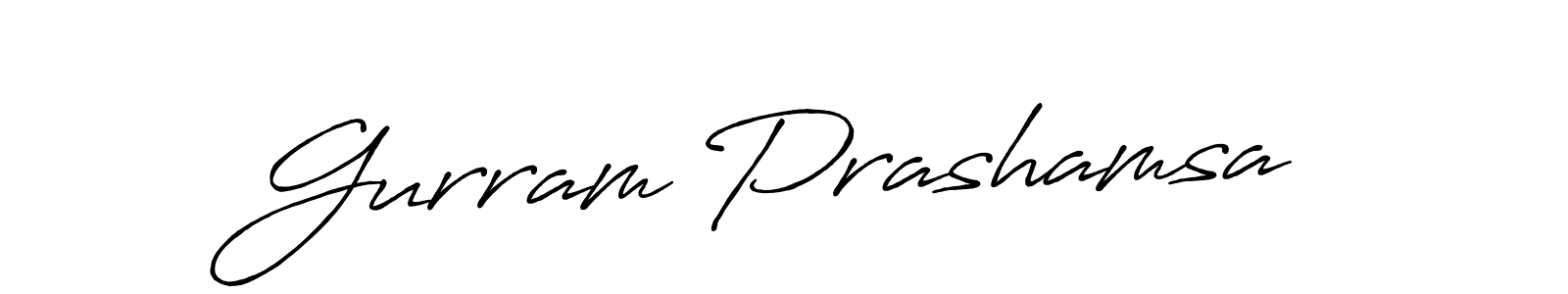 How to make Gurram Prashamsa signature? Antro_Vectra_Bolder is a professional autograph style. Create handwritten signature for Gurram Prashamsa name. Gurram Prashamsa signature style 7 images and pictures png