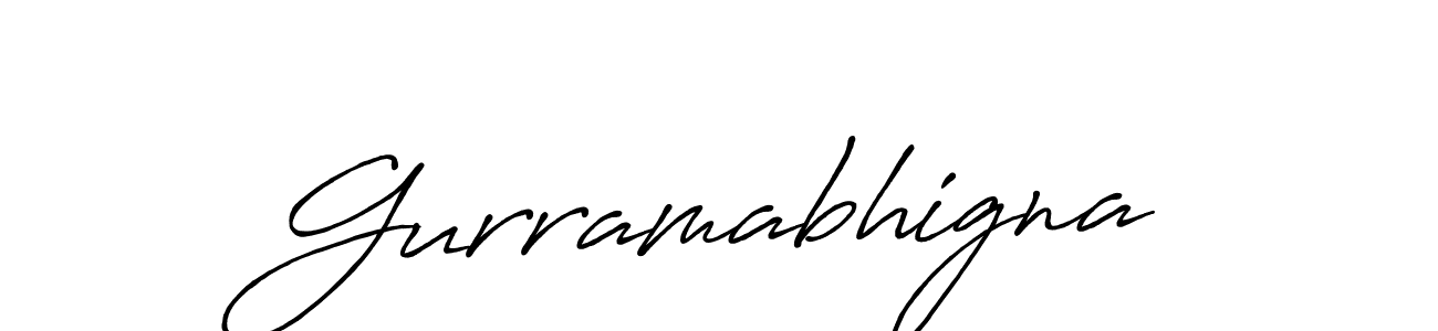 Make a beautiful signature design for name Gurramabhigna. With this signature (Antro_Vectra_Bolder) style, you can create a handwritten signature for free. Gurramabhigna signature style 7 images and pictures png