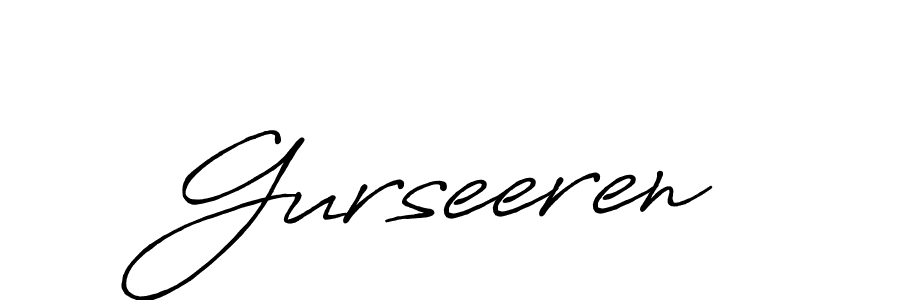 Design your own signature with our free online signature maker. With this signature software, you can create a handwritten (Antro_Vectra_Bolder) signature for name Gurseeren. Gurseeren signature style 7 images and pictures png