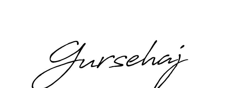 Make a beautiful signature design for name Gursehaj. With this signature (Antro_Vectra_Bolder) style, you can create a handwritten signature for free. Gursehaj signature style 7 images and pictures png