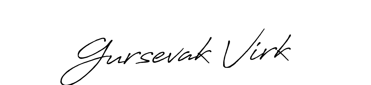 Also You can easily find your signature by using the search form. We will create Gursevak Virk name handwritten signature images for you free of cost using Antro_Vectra_Bolder sign style. Gursevak Virk signature style 7 images and pictures png