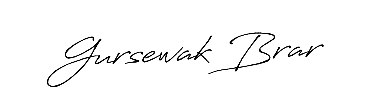 It looks lik you need a new signature style for name Gursewak Brar. Design unique handwritten (Antro_Vectra_Bolder) signature with our free signature maker in just a few clicks. Gursewak Brar signature style 7 images and pictures png