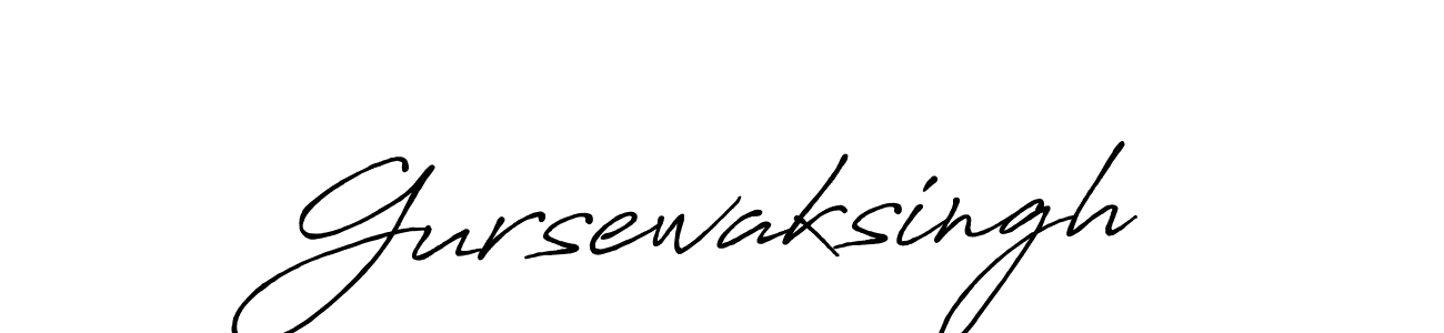 How to make Gursewaksingh name signature. Use Antro_Vectra_Bolder style for creating short signs online. This is the latest handwritten sign. Gursewaksingh signature style 7 images and pictures png
