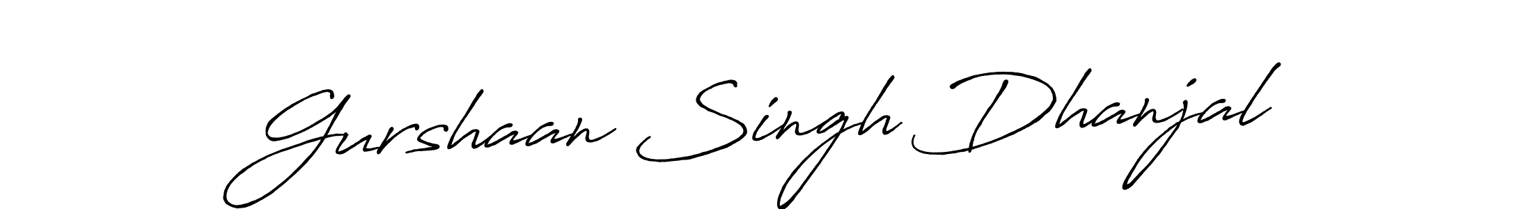 Use a signature maker to create a handwritten signature online. With this signature software, you can design (Antro_Vectra_Bolder) your own signature for name Gurshaan Singh Dhanjal. Gurshaan Singh Dhanjal signature style 7 images and pictures png