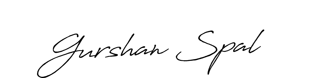 Also You can easily find your signature by using the search form. We will create Gurshan Spal name handwritten signature images for you free of cost using Antro_Vectra_Bolder sign style. Gurshan Spal signature style 7 images and pictures png