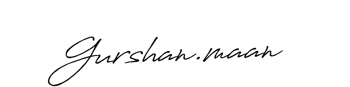 How to make Gurshan.maan name signature. Use Antro_Vectra_Bolder style for creating short signs online. This is the latest handwritten sign. Gurshan.maan signature style 7 images and pictures png