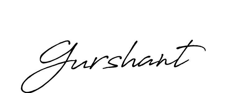 Create a beautiful signature design for name Gurshant. With this signature (Antro_Vectra_Bolder) fonts, you can make a handwritten signature for free. Gurshant signature style 7 images and pictures png