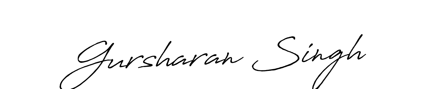 It looks lik you need a new signature style for name Gursharan Singh. Design unique handwritten (Antro_Vectra_Bolder) signature with our free signature maker in just a few clicks. Gursharan Singh signature style 7 images and pictures png