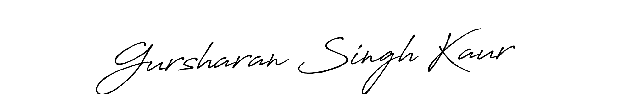 Gursharan Singh Kaur stylish signature style. Best Handwritten Sign (Antro_Vectra_Bolder) for my name. Handwritten Signature Collection Ideas for my name Gursharan Singh Kaur. Gursharan Singh Kaur signature style 7 images and pictures png
