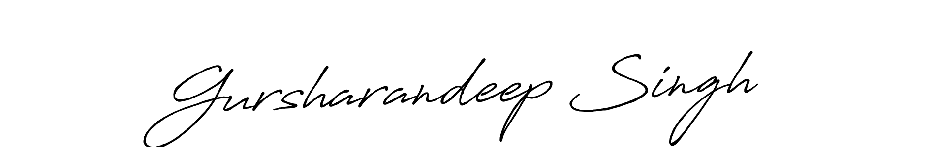 Design your own signature with our free online signature maker. With this signature software, you can create a handwritten (Antro_Vectra_Bolder) signature for name Gursharandeep Singh. Gursharandeep Singh signature style 7 images and pictures png