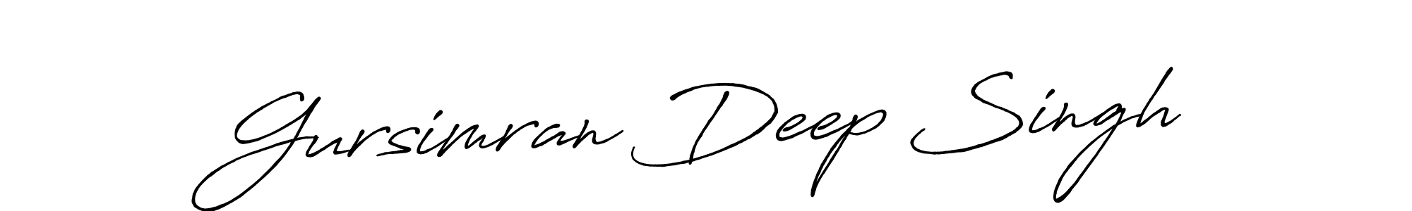 Make a short Gursimran Deep Singh signature style. Manage your documents anywhere anytime using Antro_Vectra_Bolder. Create and add eSignatures, submit forms, share and send files easily. Gursimran Deep Singh signature style 7 images and pictures png