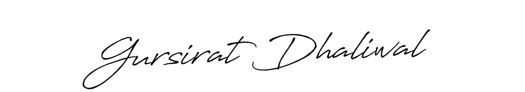 Design your own signature with our free online signature maker. With this signature software, you can create a handwritten (Antro_Vectra_Bolder) signature for name Gursirat Dhaliwal. Gursirat Dhaliwal signature style 7 images and pictures png