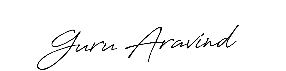 Also You can easily find your signature by using the search form. We will create Guru Aravind name handwritten signature images for you free of cost using Antro_Vectra_Bolder sign style. Guru Aravind signature style 7 images and pictures png