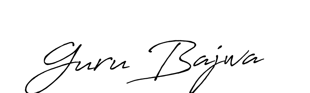 Antro_Vectra_Bolder is a professional signature style that is perfect for those who want to add a touch of class to their signature. It is also a great choice for those who want to make their signature more unique. Get Guru Bajwa name to fancy signature for free. Guru Bajwa signature style 7 images and pictures png