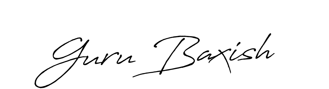 The best way (Antro_Vectra_Bolder) to make a short signature is to pick only two or three words in your name. The name Guru Baxish include a total of six letters. For converting this name. Guru Baxish signature style 7 images and pictures png