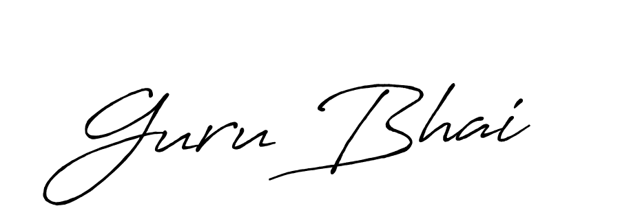 Similarly Antro_Vectra_Bolder is the best handwritten signature design. Signature creator online .You can use it as an online autograph creator for name Guru Bhai. Guru Bhai signature style 7 images and pictures png