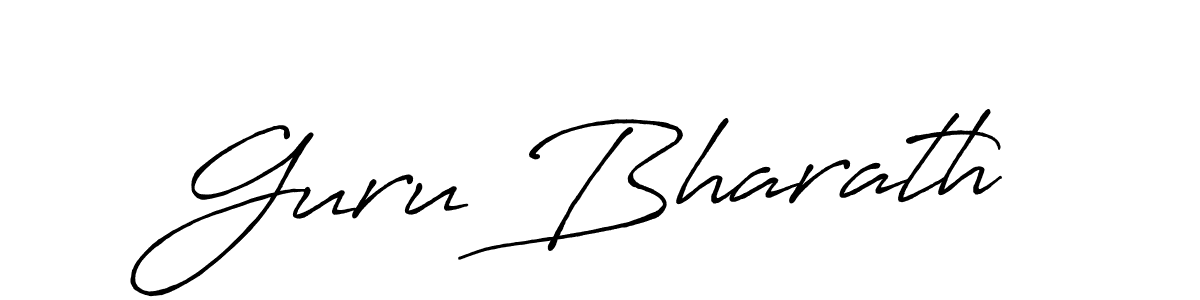 It looks lik you need a new signature style for name Guru Bharath. Design unique handwritten (Antro_Vectra_Bolder) signature with our free signature maker in just a few clicks. Guru Bharath signature style 7 images and pictures png