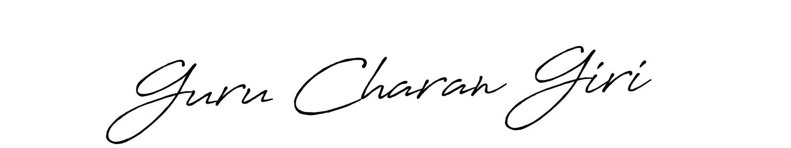 Antro_Vectra_Bolder is a professional signature style that is perfect for those who want to add a touch of class to their signature. It is also a great choice for those who want to make their signature more unique. Get Guru Charan Giri name to fancy signature for free. Guru Charan Giri signature style 7 images and pictures png