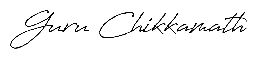 Looking for an artistic signature for Guru Chikkamath? The Antro_Vectra_Bolder calligraphy style gives a sophisticated flow suitable for business cards and emails. Guru Chikkamath signature style 7 images and pictures png