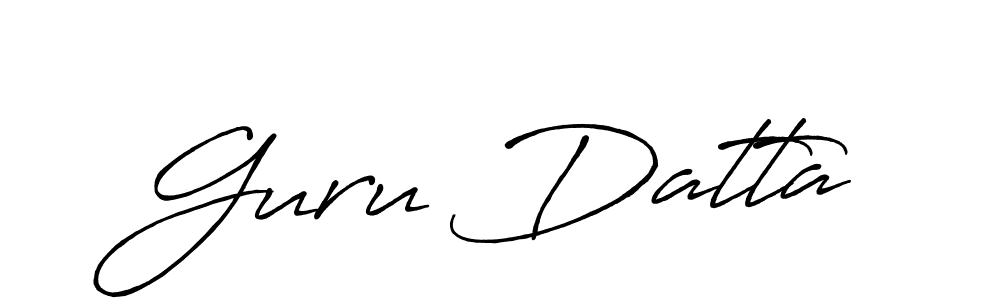 Also You can easily find your signature by using the search form. We will create Guru Datta name handwritten signature images for you free of cost using Antro_Vectra_Bolder sign style. Guru Datta signature style 7 images and pictures png