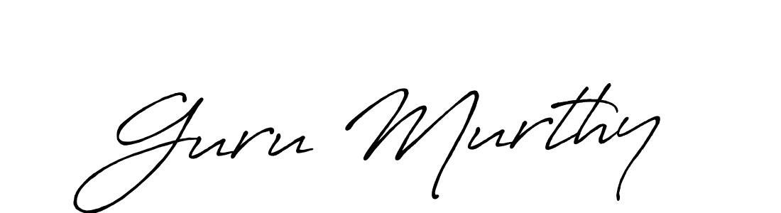 It looks lik you need a new signature style for name Guru Murthy. Design unique handwritten (Antro_Vectra_Bolder) signature with our free signature maker in just a few clicks. Guru Murthy signature style 7 images and pictures png