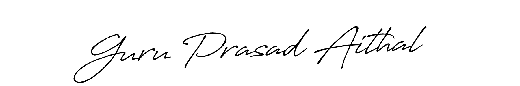 Create a beautiful signature design for name Guru Prasad Aithal. With this signature (Antro_Vectra_Bolder) fonts, you can make a handwritten signature for free. Guru Prasad Aithal signature style 7 images and pictures png