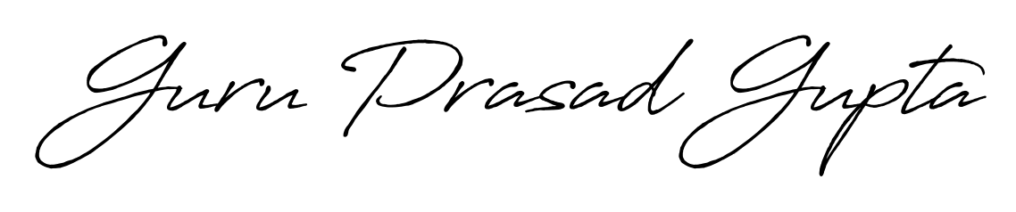 Also You can easily find your signature by using the search form. We will create Guru Prasad Gupta name handwritten signature images for you free of cost using Antro_Vectra_Bolder sign style. Guru Prasad Gupta signature style 7 images and pictures png