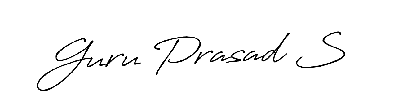 Use a signature maker to create a handwritten signature online. With this signature software, you can design (Antro_Vectra_Bolder) your own signature for name Guru Prasad S. Guru Prasad S signature style 7 images and pictures png