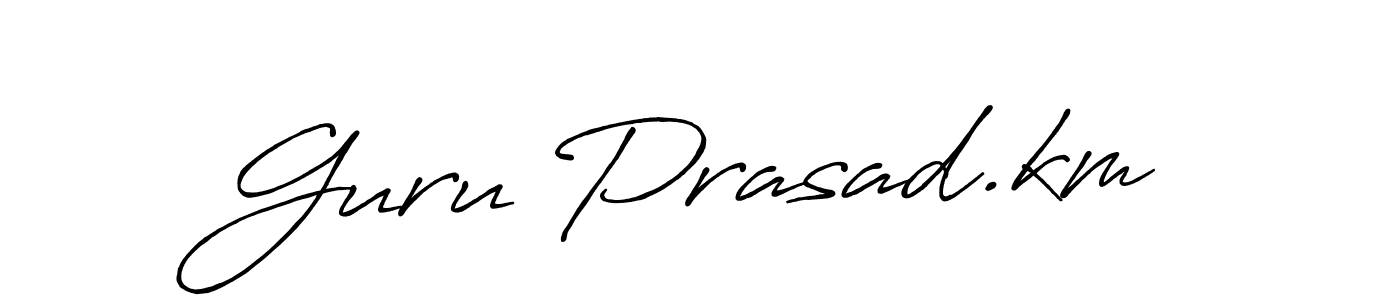 How to Draw Guru Prasad.km signature style? Antro_Vectra_Bolder is a latest design signature styles for name Guru Prasad.km. Guru Prasad.km signature style 7 images and pictures png