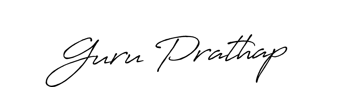 It looks lik you need a new signature style for name Guru Prathap. Design unique handwritten (Antro_Vectra_Bolder) signature with our free signature maker in just a few clicks. Guru Prathap signature style 7 images and pictures png