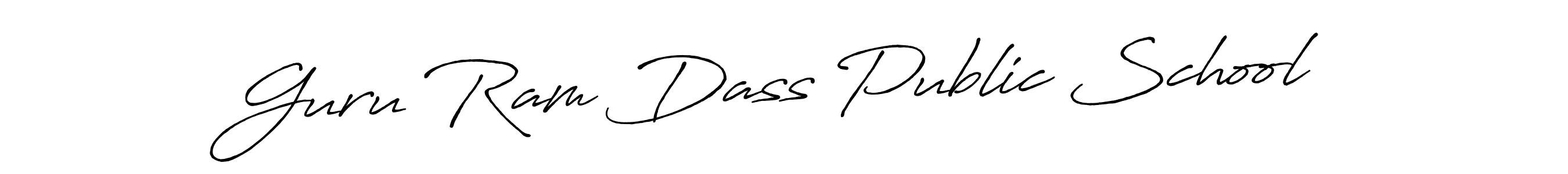 The best way (Antro_Vectra_Bolder) to make a short signature is to pick only two or three words in your name. The name Guru Ram Dass Public School include a total of six letters. For converting this name. Guru Ram Dass Public School signature style 7 images and pictures png