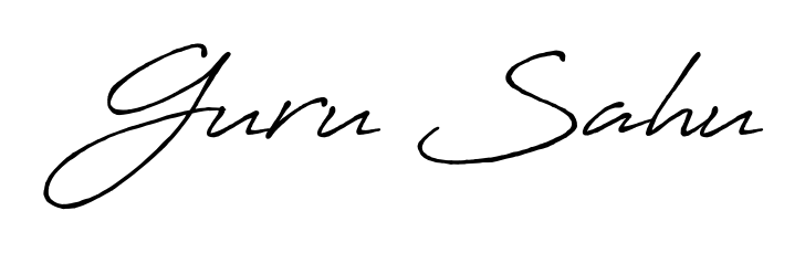 An effortless, minimalist signature concept for Guru Sahu using Antro_Vectra_Bolder design. Clean lines that look great on any document. Guru Sahu signature style 7 images and pictures png