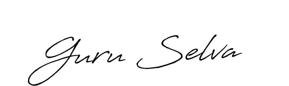 How to make Guru Selva signature? Antro_Vectra_Bolder is a professional autograph style. Create handwritten signature for Guru Selva name. Guru Selva signature style 7 images and pictures png