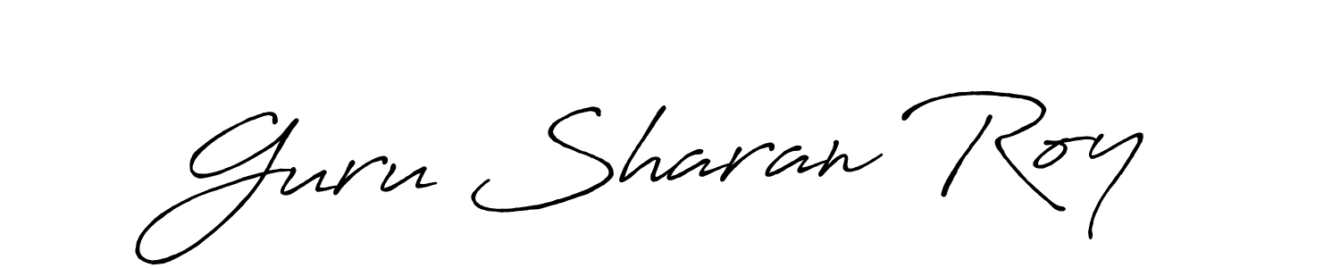 Design your own signature with our free online signature maker. With this signature software, you can create a handwritten (Antro_Vectra_Bolder) signature for name Guru Sharan Roy. Guru Sharan Roy signature style 7 images and pictures png