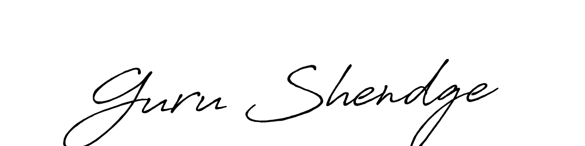 You should practise on your own different ways (Antro_Vectra_Bolder) to write your name (Guru Shendge) in signature. don't let someone else do it for you. Guru Shendge signature style 7 images and pictures png