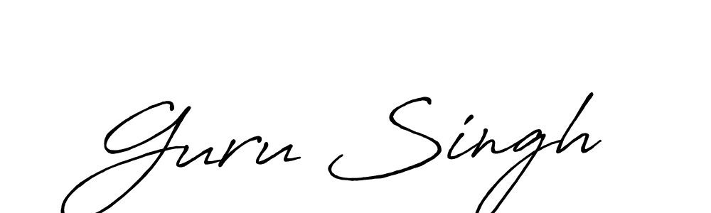 It looks lik you need a new signature style for name Guru Singh. Design unique handwritten (Antro_Vectra_Bolder) signature with our free signature maker in just a few clicks. Guru Singh signature style 7 images and pictures png