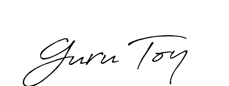 How to make Guru Toy signature? Antro_Vectra_Bolder is a professional autograph style. Create handwritten signature for Guru Toy name. Guru Toy signature style 7 images and pictures png