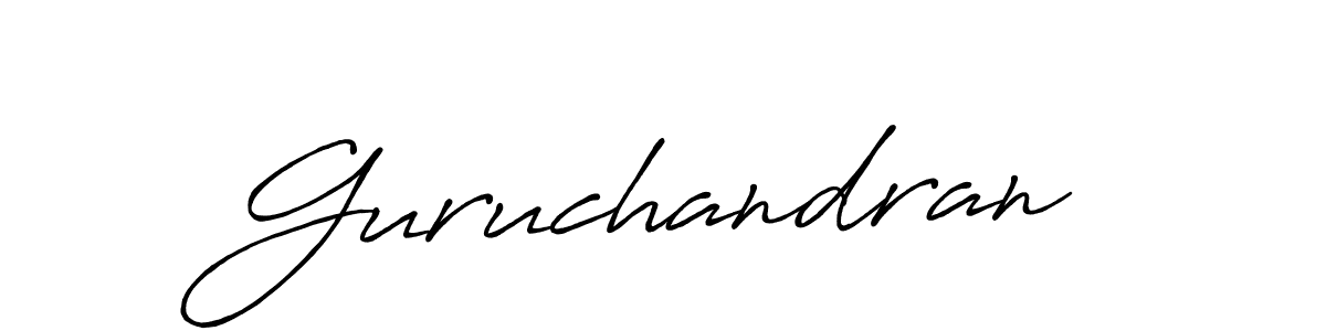 Once you've used our free online signature maker to create your best signature Antro_Vectra_Bolder style, it's time to enjoy all of the benefits that Guruchandran name signing documents. Guruchandran signature style 7 images and pictures png