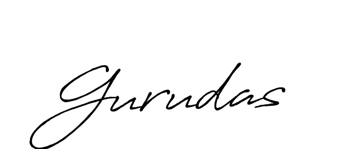 Make a beautiful signature design for name Gurudas. With this signature (Antro_Vectra_Bolder) style, you can create a handwritten signature for free. Gurudas signature style 7 images and pictures png