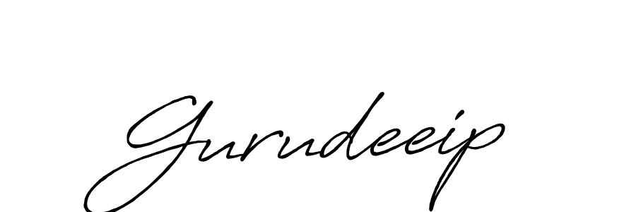 Make a beautiful signature design for name Gurudeeip. With this signature (Antro_Vectra_Bolder) style, you can create a handwritten signature for free. Gurudeeip signature style 7 images and pictures png
