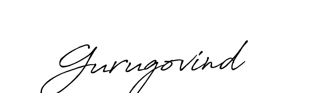 How to make Gurugovind signature? Antro_Vectra_Bolder is a professional autograph style. Create handwritten signature for Gurugovind name. Gurugovind signature style 7 images and pictures png