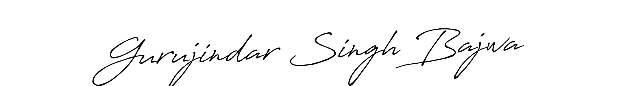 Design your own signature with our free online signature maker. With this signature software, you can create a handwritten (Antro_Vectra_Bolder) signature for name Gurujindar Singh Bajwa. Gurujindar Singh Bajwa signature style 7 images and pictures png