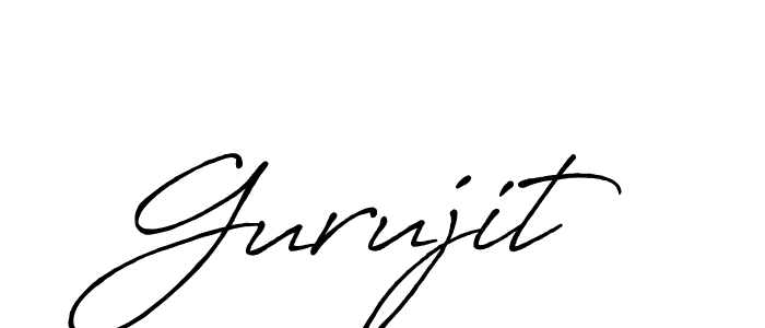 Use a signature maker to create a handwritten signature online. With this signature software, you can design (Antro_Vectra_Bolder) your own signature for name Gurujit. Gurujit signature style 7 images and pictures png