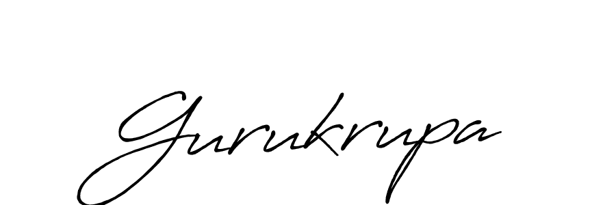 How to make Gurukrupa name signature. Use Antro_Vectra_Bolder style for creating short signs online. This is the latest handwritten sign. Gurukrupa signature style 7 images and pictures png