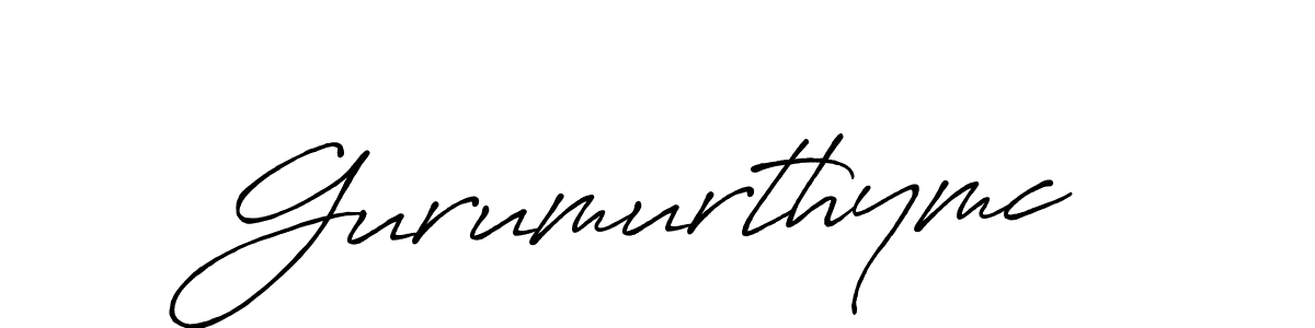 Gurumurthymc stylish signature style. Best Handwritten Sign (Antro_Vectra_Bolder) for my name. Handwritten Signature Collection Ideas for my name Gurumurthymc. Gurumurthymc signature style 7 images and pictures png