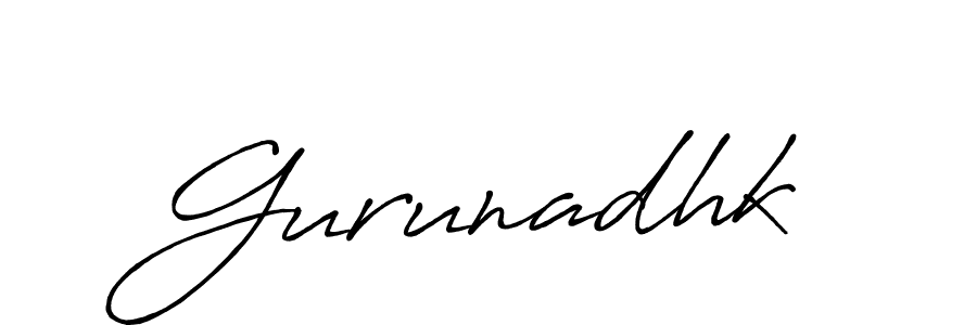 Design your own signature with our free online signature maker. With this signature software, you can create a handwritten (Antro_Vectra_Bolder) signature for name Gurunadhk. Gurunadhk signature style 7 images and pictures png