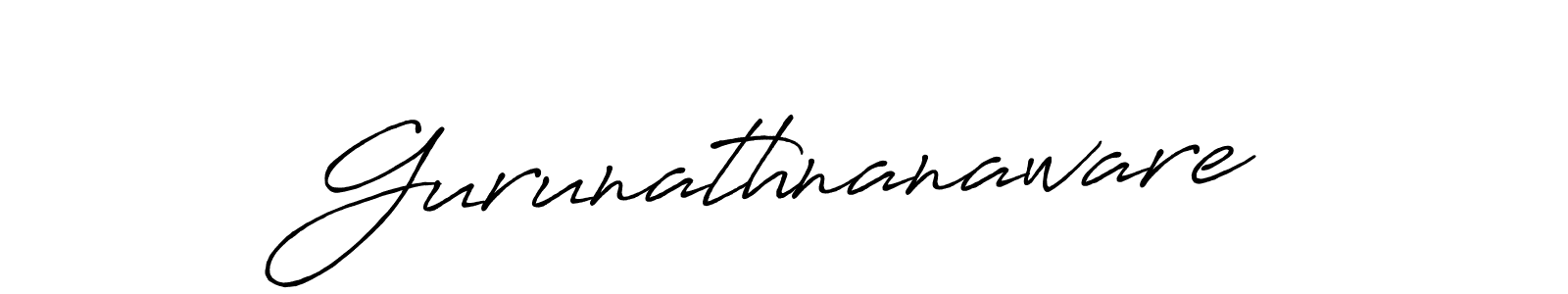 How to Draw Gurunathnanaware signature style? Antro_Vectra_Bolder is a latest design signature styles for name Gurunathnanaware. Gurunathnanaware signature style 7 images and pictures png