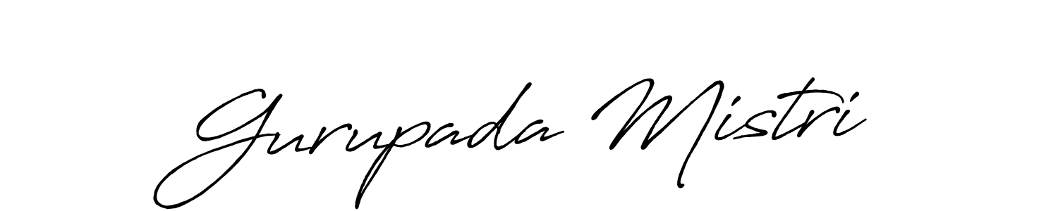 Make a beautiful signature design for name Gurupada Mistri. With this signature (Antro_Vectra_Bolder) style, you can create a handwritten signature for free. Gurupada Mistri signature style 7 images and pictures png