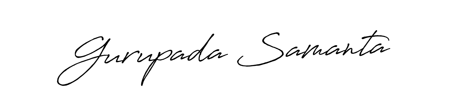 Also we have Gurupada Samanta name is the best signature style. Create professional handwritten signature collection using Antro_Vectra_Bolder autograph style. Gurupada Samanta signature style 7 images and pictures png